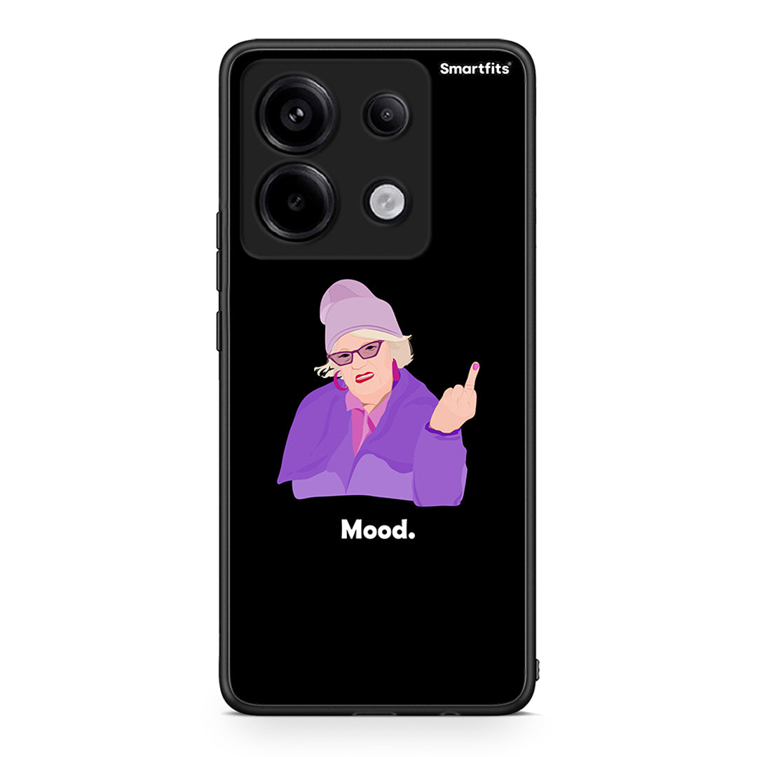 Xiaomi Redmi Note 13 Pro 5G Grandma Mood Black θήκη από τη Smartfits με σχέδιο στο πίσω μέρος και μαύρο περίβλημα | Smartphone case with colorful back and black bezels by Smartfits