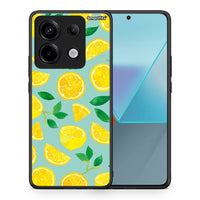 Thumbnail for Θήκη Xiaomi Redmi Note 13 Pro 5G Lemons από τη Smartfits με σχέδιο στο πίσω μέρος και μαύρο περίβλημα | Xiaomi Redmi Note 13 Pro 5G Lemons case with colorful back and black bezels