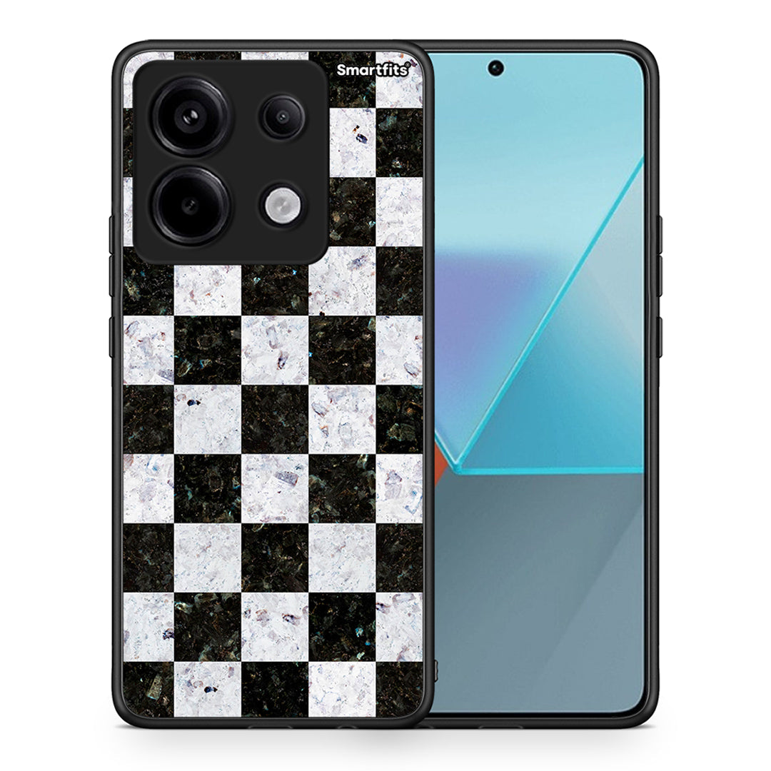 Θήκη Xiaomi Redmi Note 13 Pro 5G Square Geometric Marble από τη Smartfits με σχέδιο στο πίσω μέρος και μαύρο περίβλημα | Xiaomi Redmi Note 13 Pro 5G Square Geometric Marble case with colorful back and black bezels