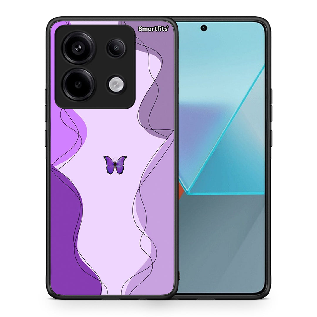 Purple Mariposa - Xiaomi Redmi Note 13 Pro 5G case