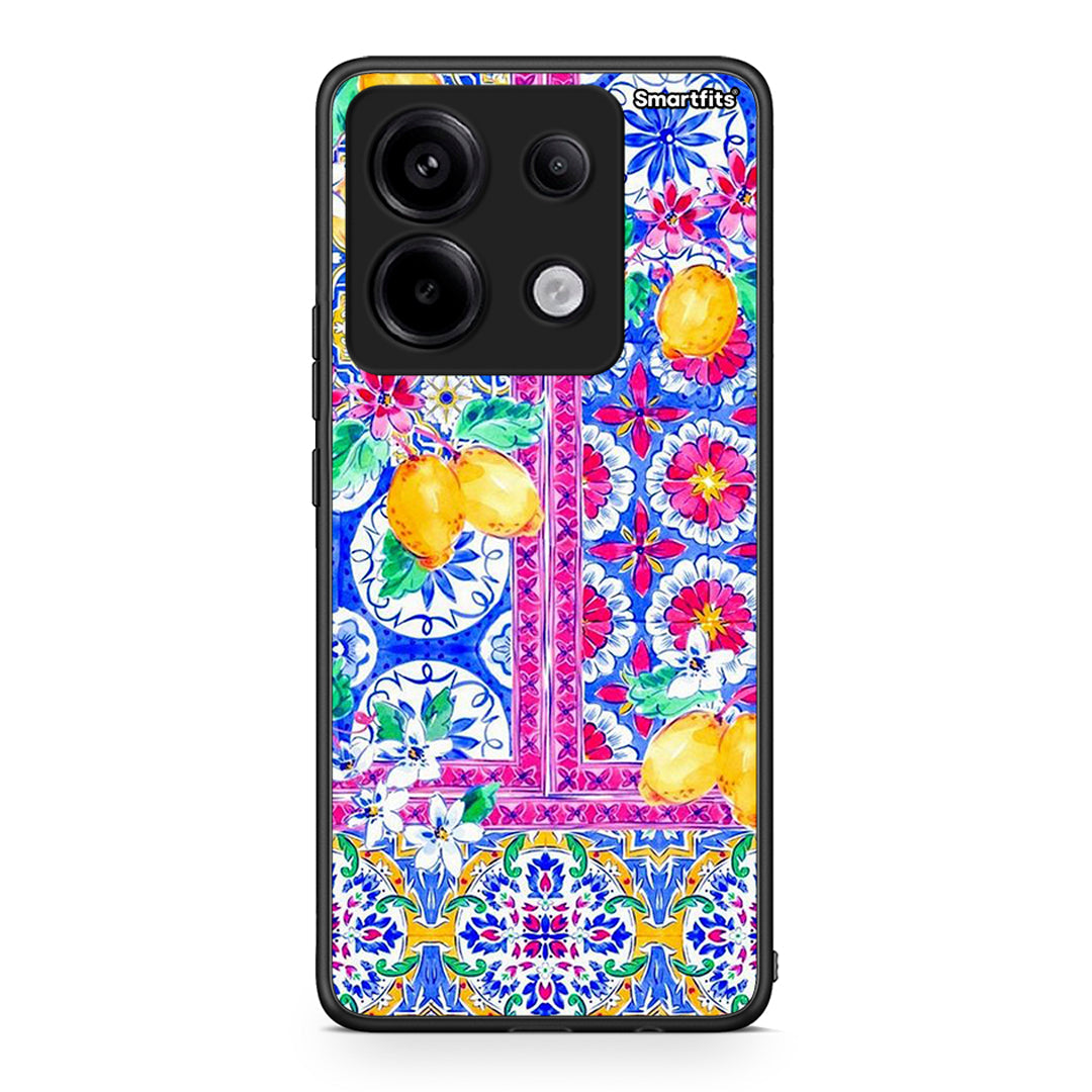 Xiaomi Redmi Note 13 Pro 5G Retro Spring θήκη από τη Smartfits με σχέδιο στο πίσω μέρος και μαύρο περίβλημα | Smartphone case with colorful back and black bezels by Smartfits