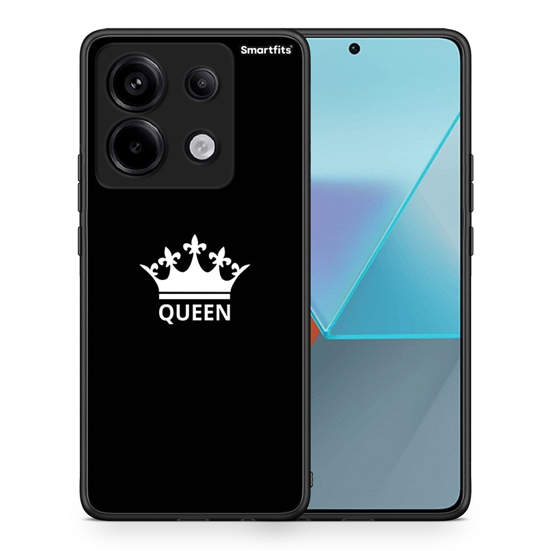 Θήκη Xiaomi Redmi Note 13 Pro 5G Queen Valentine από τη Smartfits με σχέδιο στο πίσω μέρος και μαύρο περίβλημα | Xiaomi Redmi Note 13 Pro 5G Queen Valentine case with colorful back and black bezels