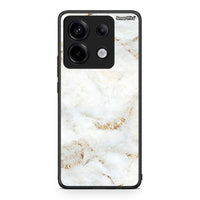 Thumbnail for Xiaomi Redmi Note 13 Pro 5G White Gold Marble θήκη από τη Smartfits με σχέδιο στο πίσω μέρος και μαύρο περίβλημα | Smartphone case with colorful back and black bezels by Smartfits