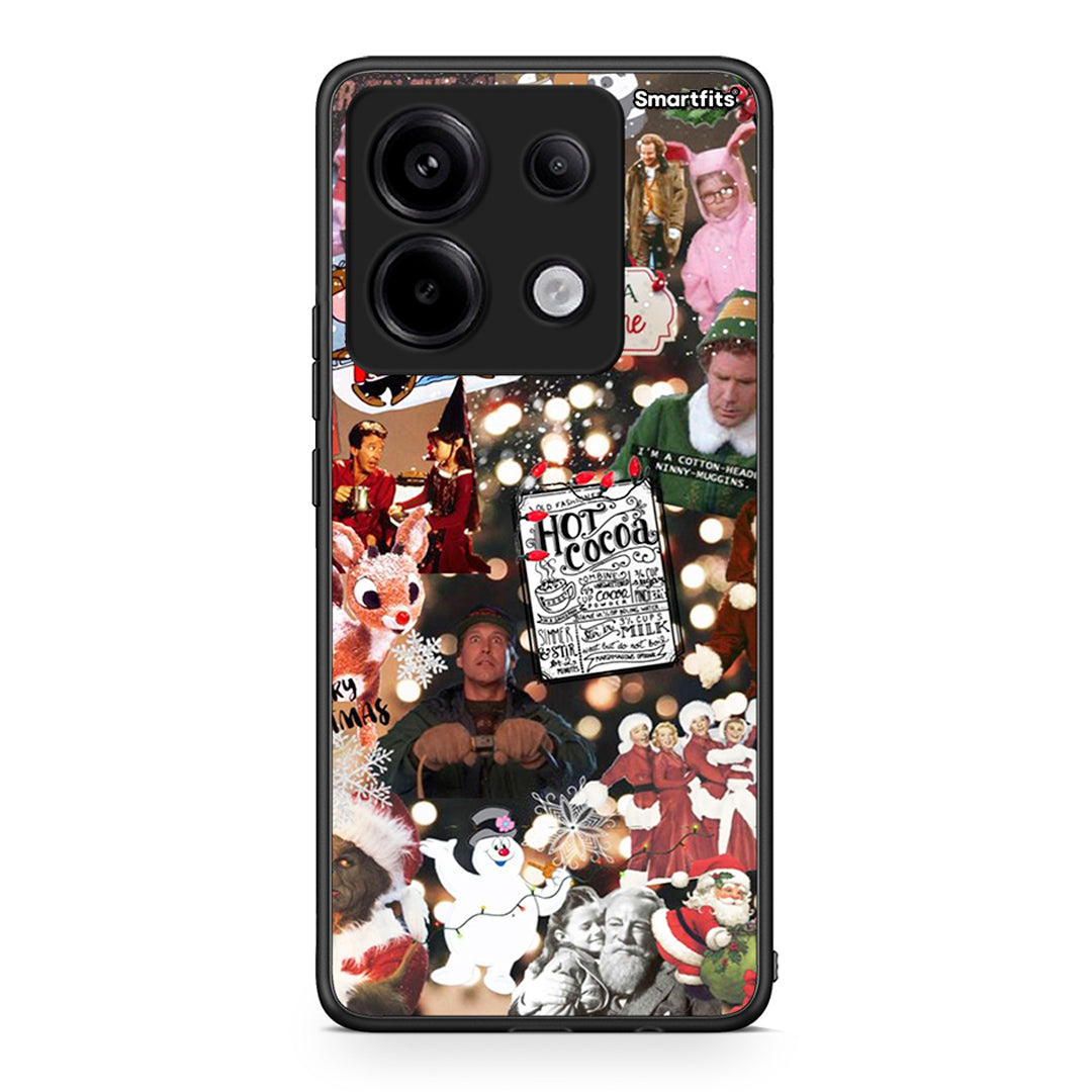 Xiaomi Redmi Note 13 Pro 5G Xmas Movies θήκη από τη Smartfits με σχέδιο στο πίσω μέρος και μαύρο περίβλημα | Smartphone case with colorful back and black bezels by Smartfits