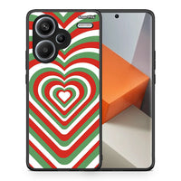 Thumbnail for Θήκη Xiaomi Redmi Note 13 Pro Plus 5G Christmas Hearts από τη Smartfits με σχέδιο στο πίσω μέρος και μαύρο περίβλημα | Xiaomi Redmi Note 13 Pro Plus 5G Christmas Hearts case with colorful back and black bezels