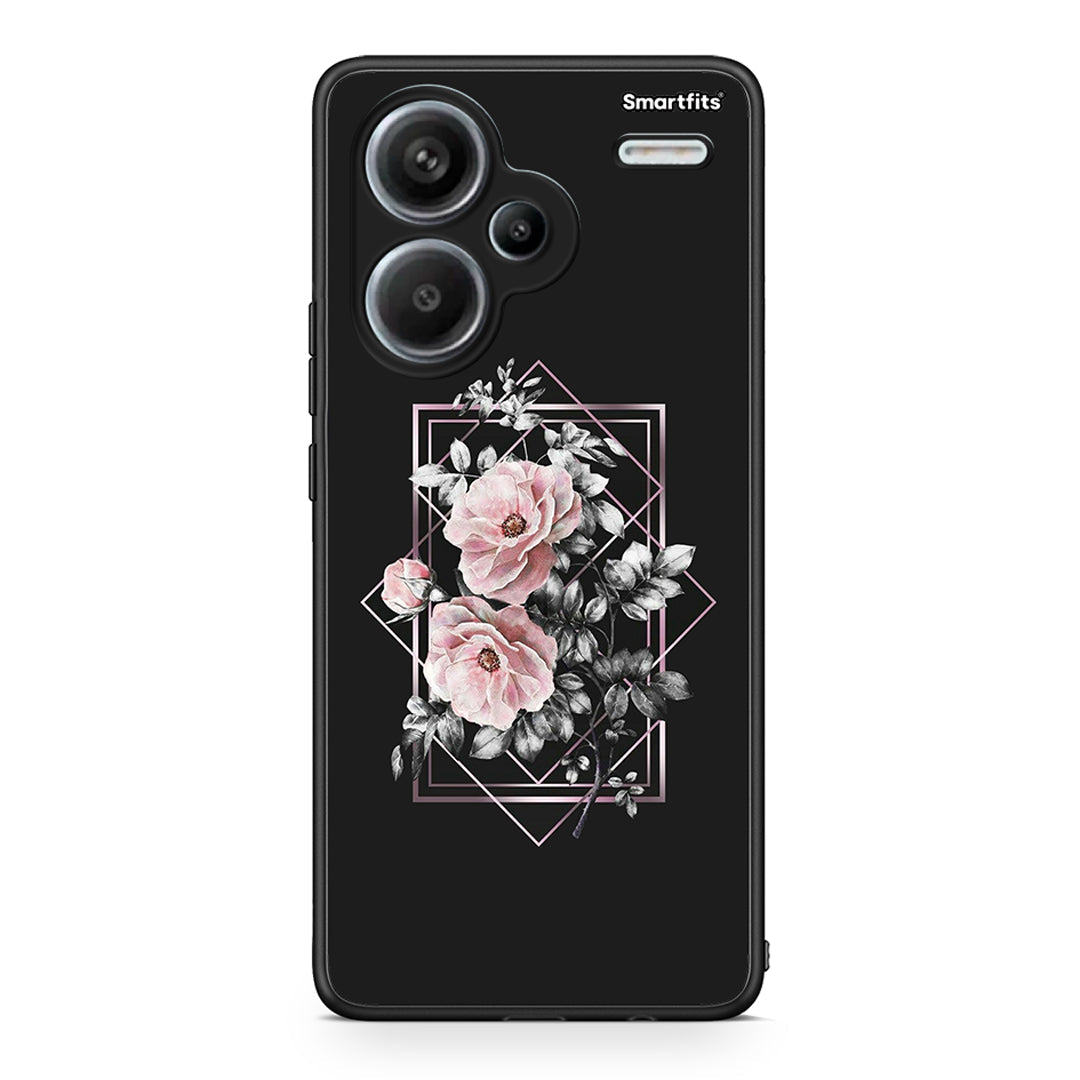 4 - Xiaomi Redmi Note 13 Pro Plus 5G Frame Flower case, cover, bumper