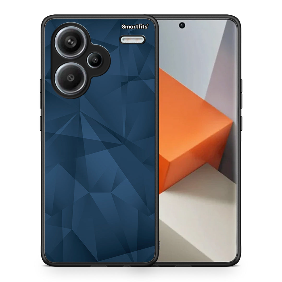 Θήκη Xiaomi Redmi Note 13 Pro Plus 5G Blue Abstract Geometric από τη Smartfits με σχέδιο στο πίσω μέρος και μαύρο περίβλημα | Xiaomi Redmi Note 13 Pro Plus 5G Blue Abstract Geometric case with colorful back and black bezels