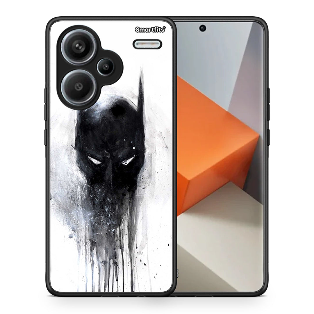 Θήκη Xiaomi Redmi Note 13 Pro Plus 5G Paint Bat Hero από τη Smartfits με σχέδιο στο πίσω μέρος και μαύρο περίβλημα | Xiaomi Redmi Note 13 Pro Plus 5G Paint Bat Hero case with colorful back and black bezels