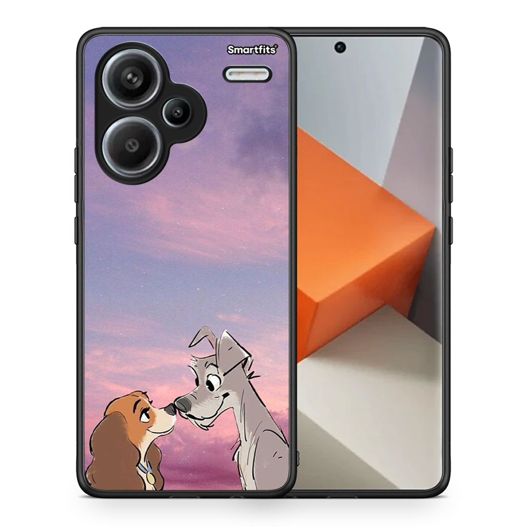 Θήκη Xiaomi Redmi Note 13 Pro Plus 5G Lady And Tramp από τη Smartfits με σχέδιο στο πίσω μέρος και μαύρο περίβλημα | Xiaomi Redmi Note 13 Pro Plus 5G Lady And Tramp case with colorful back and black bezels