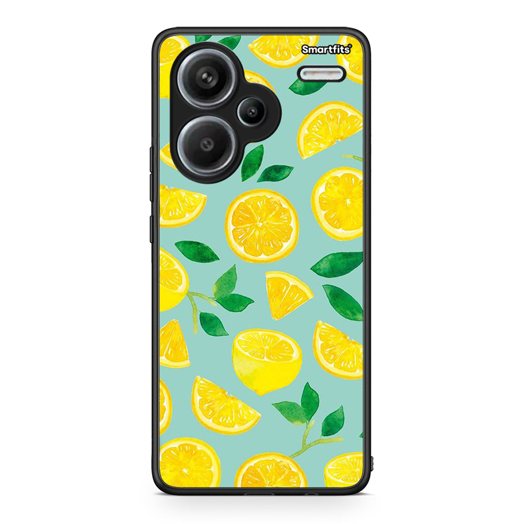 Xiaomi Redmi Note 13 Pro Plus 5G Lemons θήκη από τη Smartfits με σχέδιο στο πίσω μέρος και μαύρο περίβλημα | Smartphone case with colorful back and black bezels by Smartfits