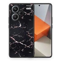 Thumbnail for Θήκη Xiaomi Redmi Note 13 Pro Plus 5G Black Rosegold Marble από τη Smartfits με σχέδιο στο πίσω μέρος και μαύρο περίβλημα | Xiaomi Redmi Note 13 Pro Plus 5G Black Rosegold Marble case with colorful back and black bezels