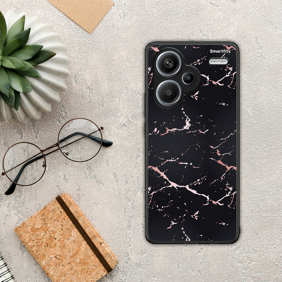 Marble Black Rosegold - Xiaomi Redmi Note 13 Pro Plus 5G θήκη