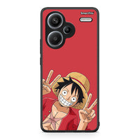 Thumbnail for Xiaomi Redmi Note 13 Pro Plus 5G Pirate Luffy Θήκη από τη Smartfits με σχέδιο στο πίσω μέρος και μαύρο περίβλημα | Smartphone case with colorful back and black bezels by Smartfits