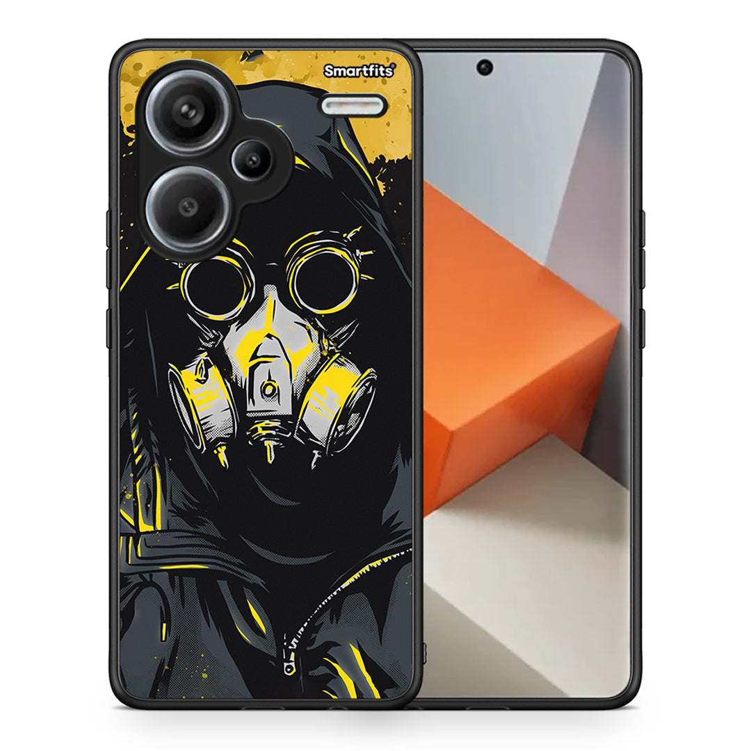 Θήκη Xiaomi Redmi Note 13 Pro Plus 5G Mask PopArt από τη Smartfits με σχέδιο στο πίσω μέρος και μαύρο περίβλημα | Xiaomi Redmi Note 13 Pro Plus 5G Mask PopArt case with colorful back and black bezels