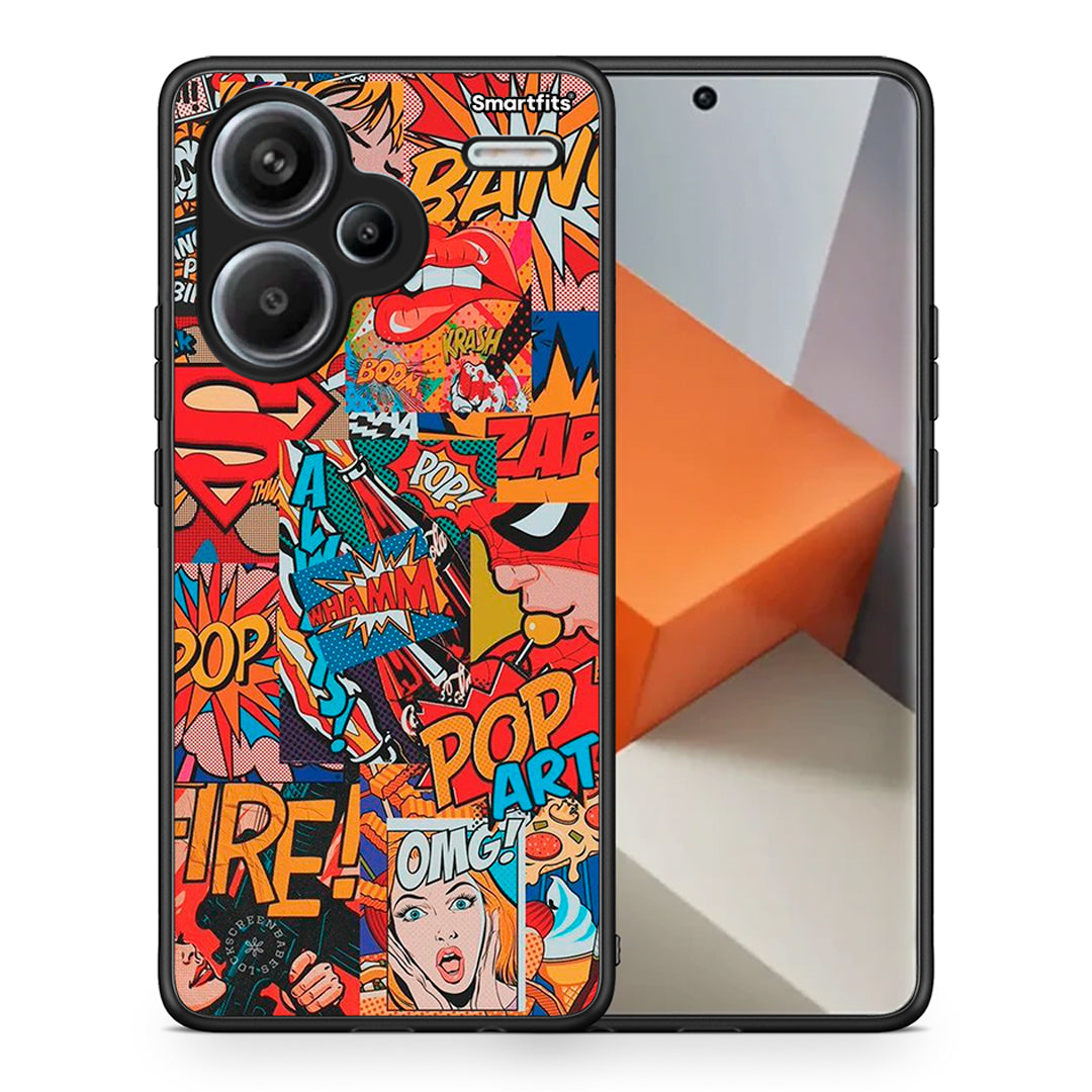 Θήκη Xiaomi Redmi Note 13 Pro Plus 5G PopArt OMG από τη Smartfits με σχέδιο στο πίσω μέρος και μαύρο περίβλημα | Xiaomi Redmi Note 13 Pro Plus 5G PopArt OMG case with colorful back and black bezels