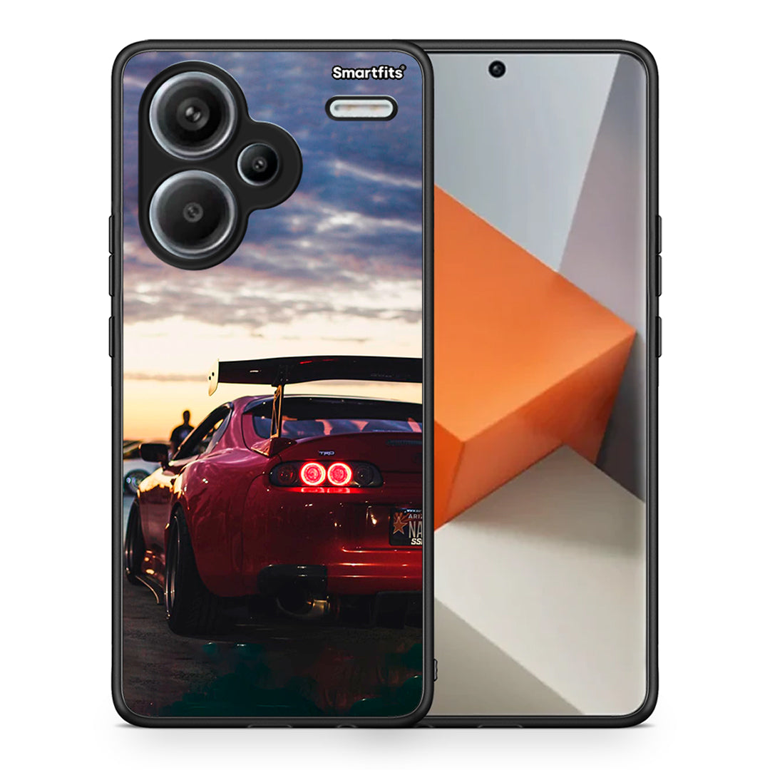 Θήκη Xiaomi Redmi Note 13 Pro Plus 5G Racing Supra από τη Smartfits με σχέδιο στο πίσω μέρος και μαύρο περίβλημα | Xiaomi Redmi Note 13 Pro Plus 5G Racing Supra case with colorful back and black bezels