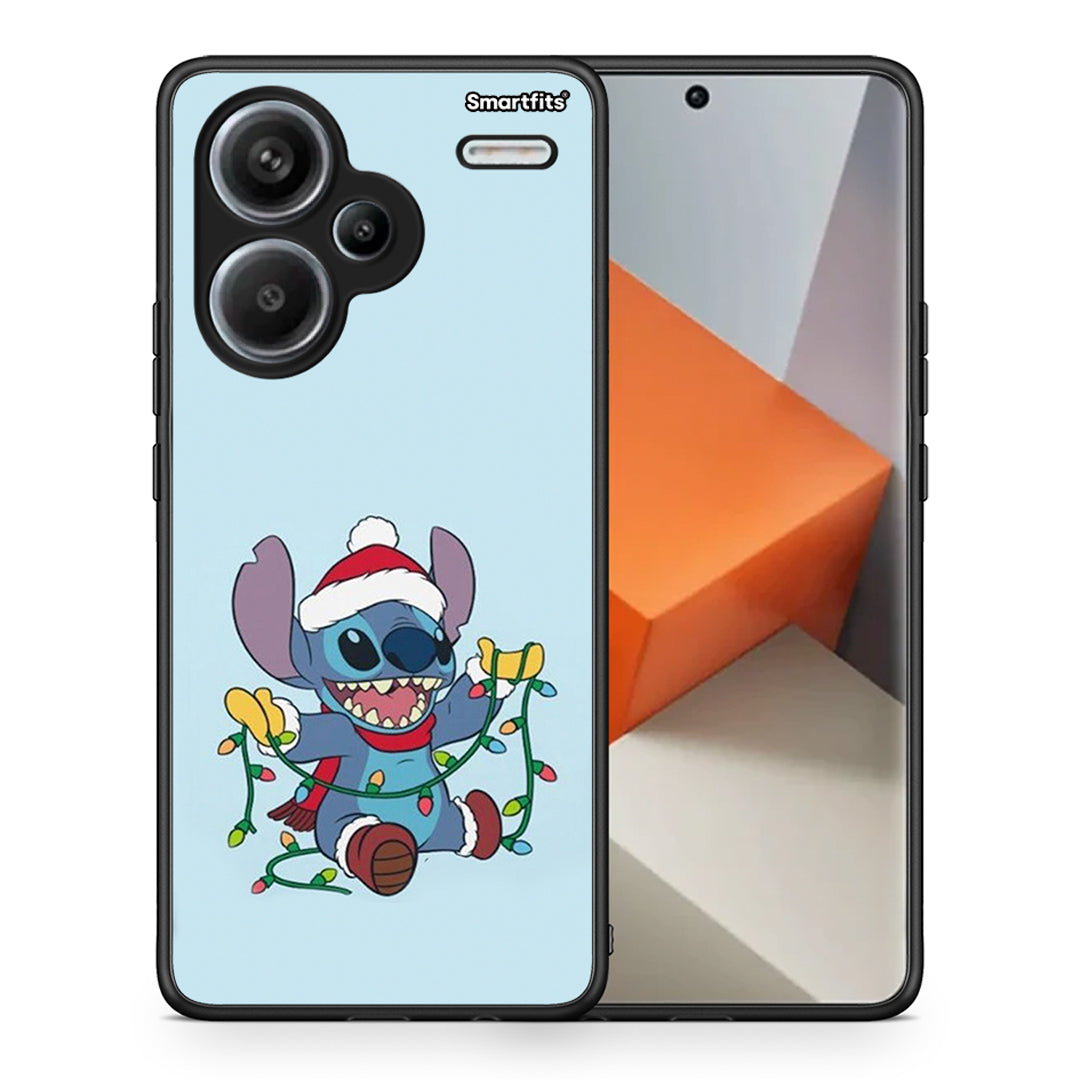 Θήκη Xiaomi Redmi Note 13 Pro Plus 5G Santa Stich από τη Smartfits με σχέδιο στο πίσω μέρος και μαύρο περίβλημα | Xiaomi Redmi Note 13 Pro Plus 5G Santa Stich case with colorful back and black bezels