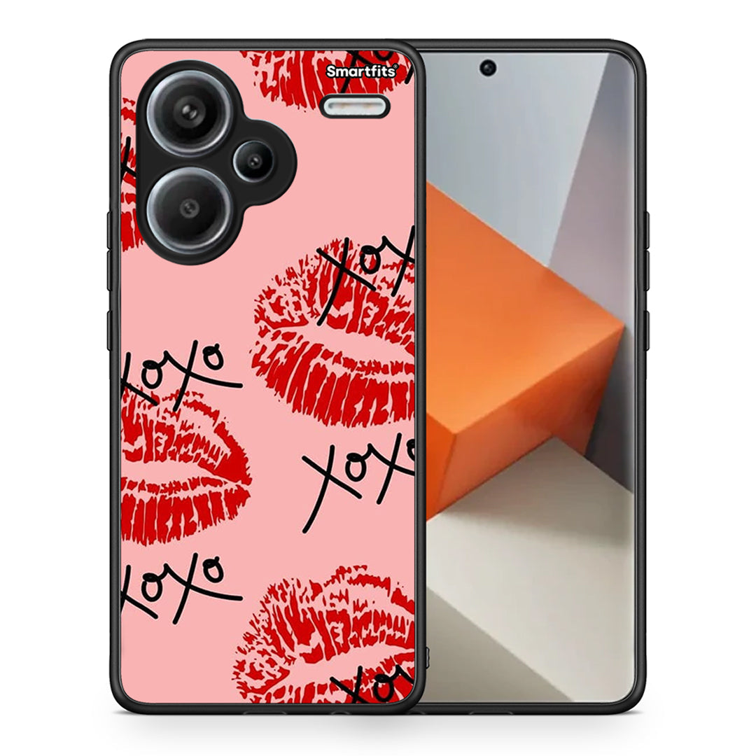 Θήκη Xiaomi Redmi Note 13 Pro Plus 5G XOXO Lips από τη Smartfits με σχέδιο στο πίσω μέρος και μαύρο περίβλημα | Xiaomi Redmi Note 13 Pro Plus 5G XOXO Lips case with colorful back and black bezels