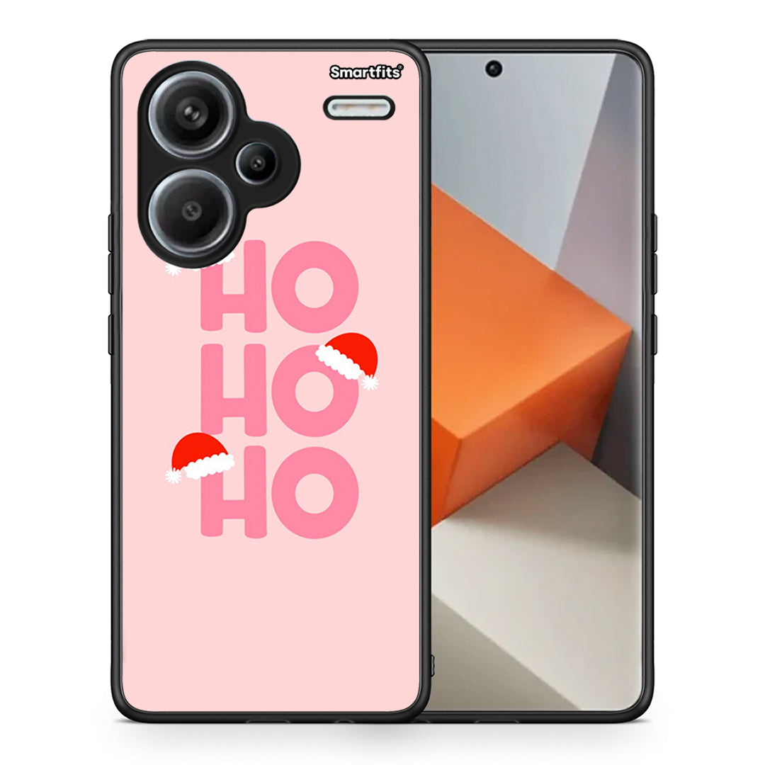 Θήκη Xiaomi Redmi Note 13 Pro Plus 5G Xmas Ho Ho Ho από τη Smartfits με σχέδιο στο πίσω μέρος και μαύρο περίβλημα | Xiaomi Redmi Note 13 Pro Plus 5G Xmas Ho Ho Ho case with colorful back and black bezels