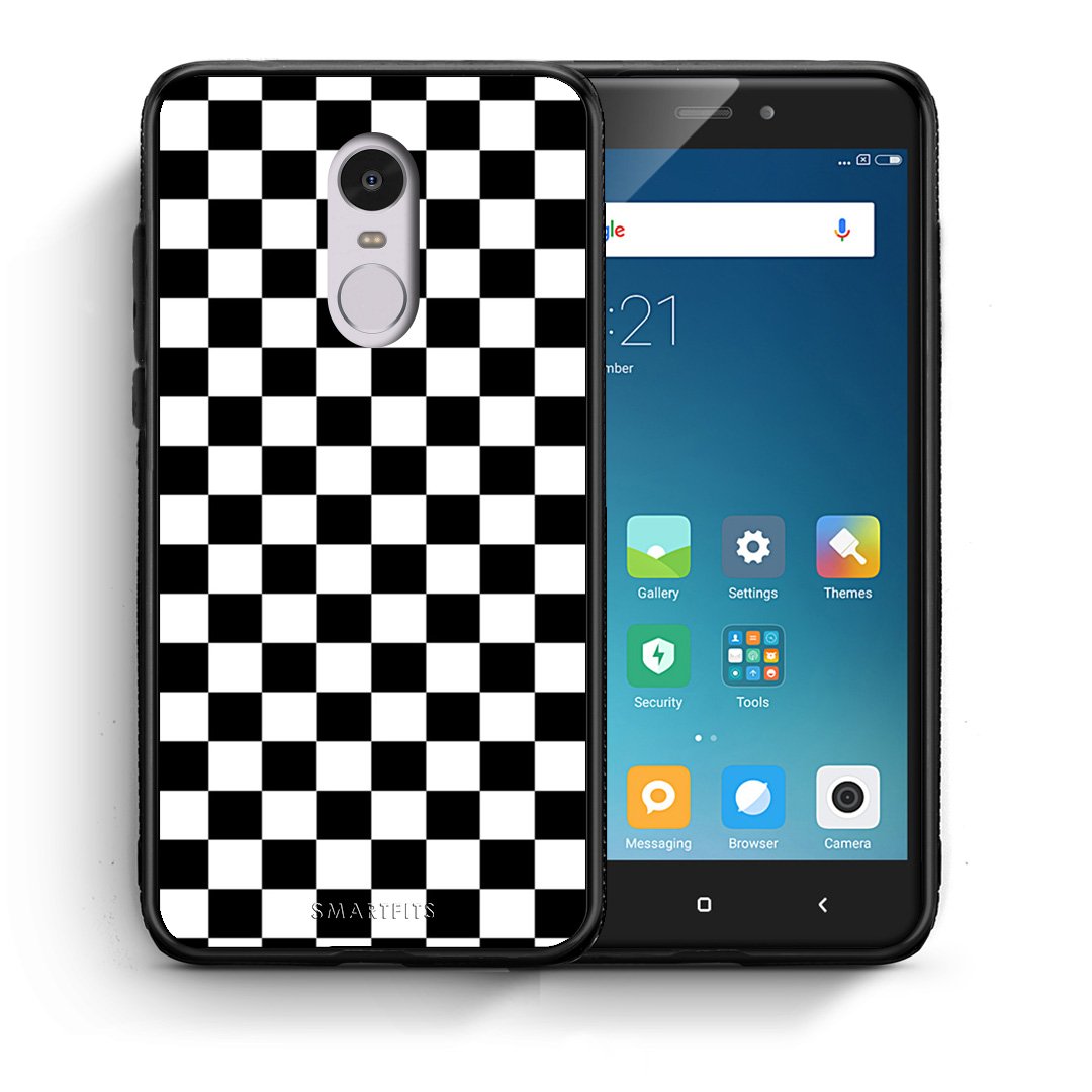 Θήκη Xiaomi Redmi Note 4/4X Squares Geometric από τη Smartfits με σχέδιο στο πίσω μέρος και μαύρο περίβλημα | Xiaomi Redmi Note 4/4X Squares Geometric case with colorful back and black bezels