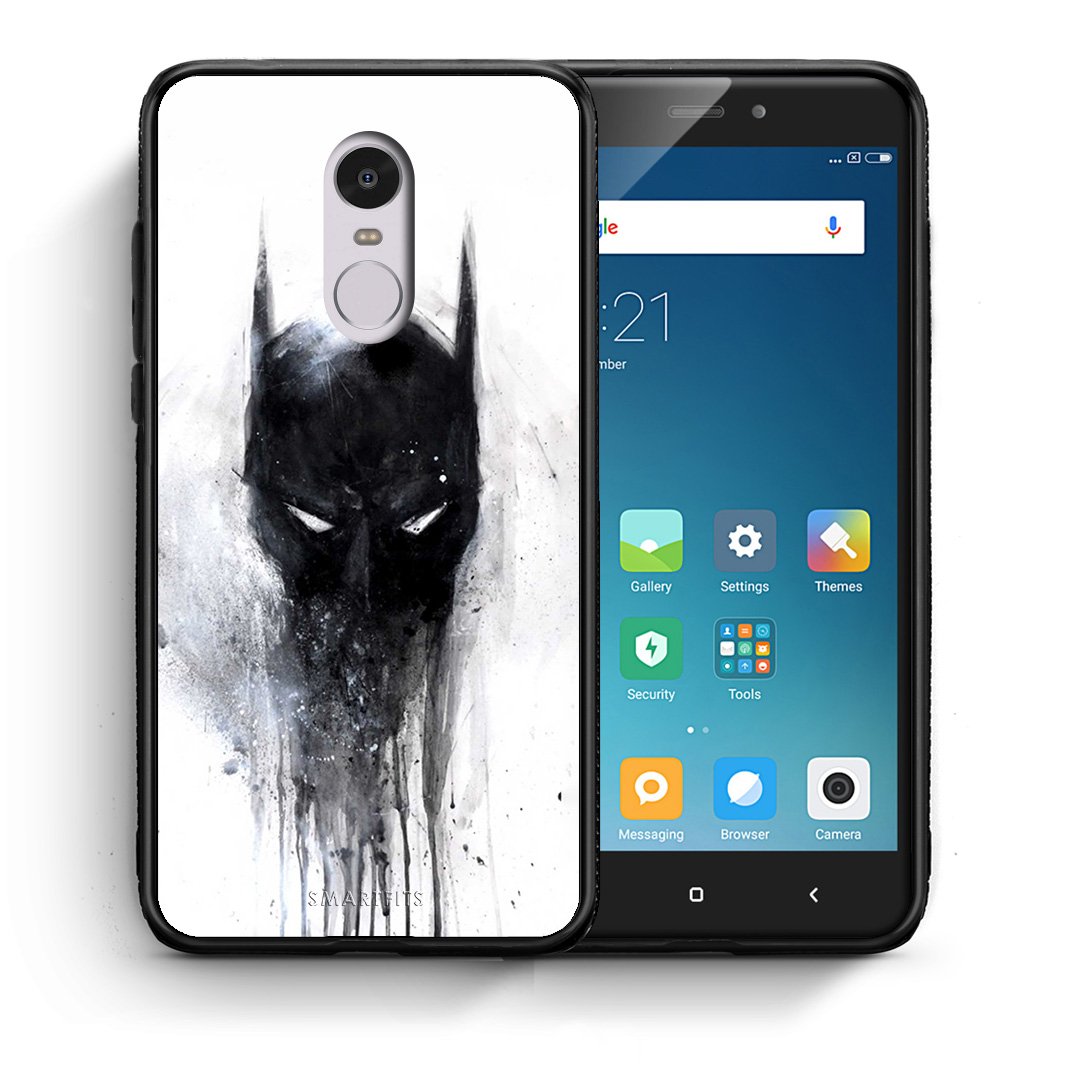 Θήκη Xiaomi Redmi Note 4/4X Paint Bat Hero από τη Smartfits με σχέδιο στο πίσω μέρος και μαύρο περίβλημα | Xiaomi Redmi Note 4/4X Paint Bat Hero case with colorful back and black bezels
