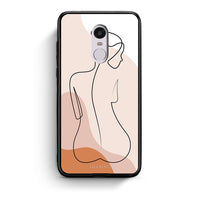 Thumbnail for Xiaomi Redmi Note 4/4X LineArt Woman θήκη από τη Smartfits με σχέδιο στο πίσω μέρος και μαύρο περίβλημα | Smartphone case with colorful back and black bezels by Smartfits