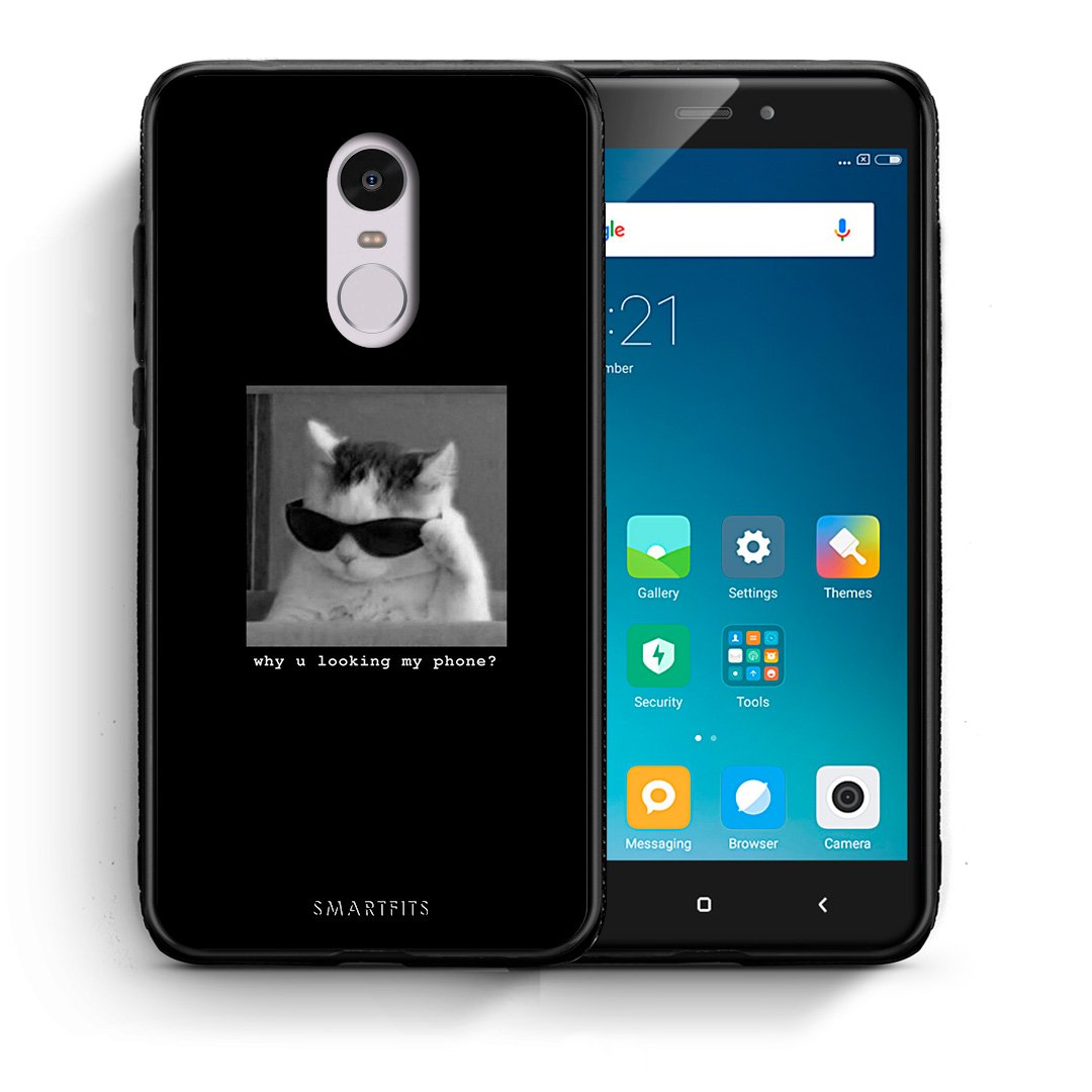 Θήκη Xiaomi Redmi Note 4/4X Meme Cat από τη Smartfits με σχέδιο στο πίσω μέρος και μαύρο περίβλημα | Xiaomi Redmi Note 4/4X Meme Cat case with colorful back and black bezels