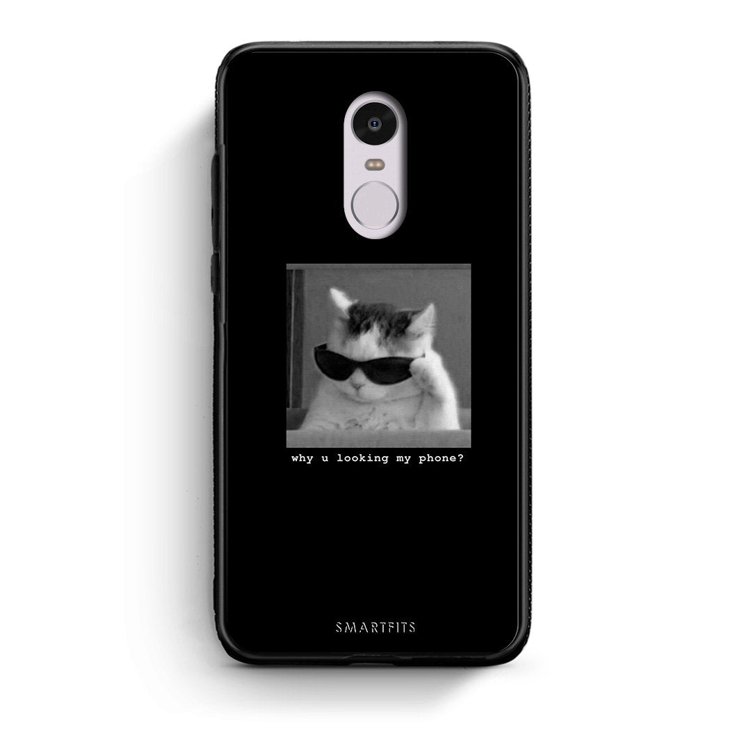Xiaomi Redmi Note 4/4X Meme Cat θήκη από τη Smartfits με σχέδιο στο πίσω μέρος και μαύρο περίβλημα | Smartphone case with colorful back and black bezels by Smartfits