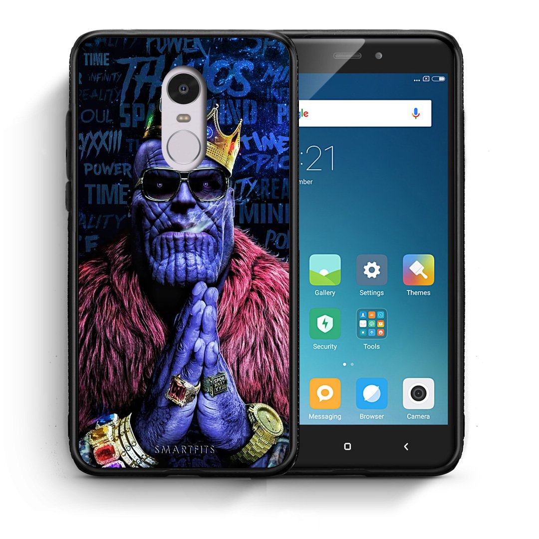 Θήκη Xiaomi Redmi Note 4/4X Thanos PopArt από τη Smartfits με σχέδιο στο πίσω μέρος και μαύρο περίβλημα | Xiaomi Redmi Note 4/4X Thanos PopArt case with colorful back and black bezels