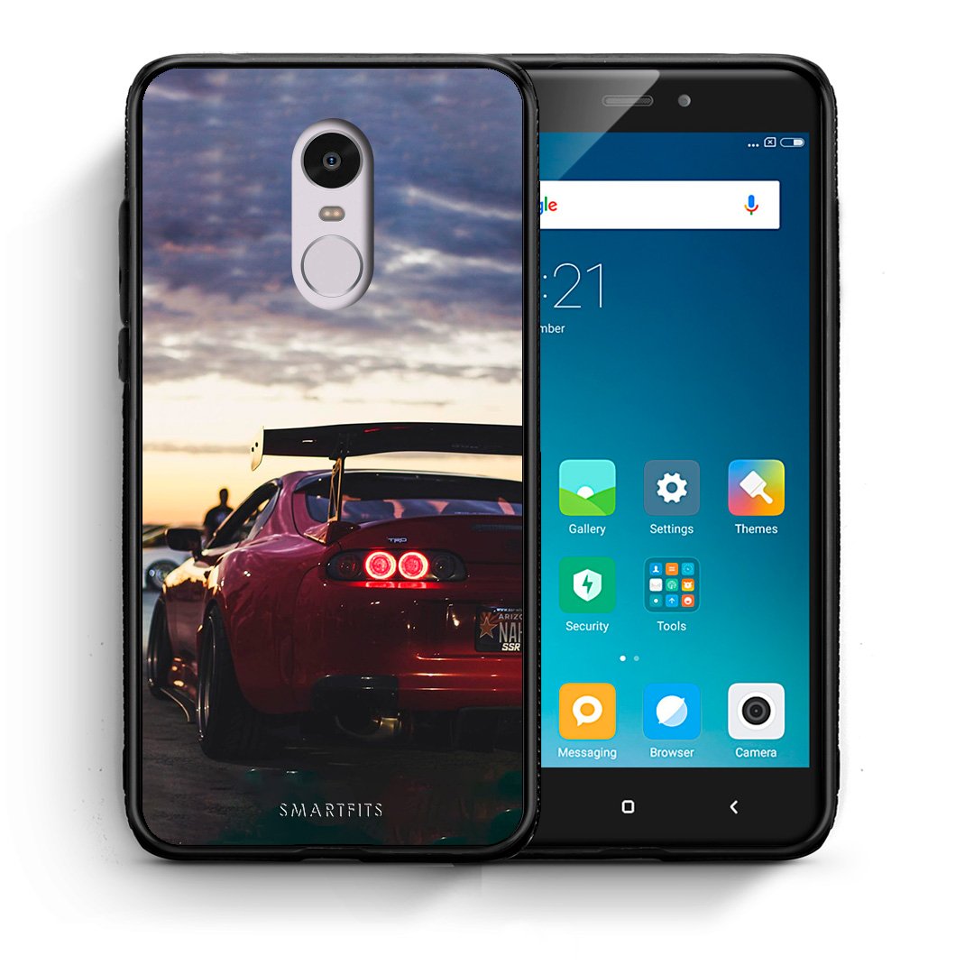 Θήκη Xiaomi Redmi Note 4/4X Racing Supra από τη Smartfits με σχέδιο στο πίσω μέρος και μαύρο περίβλημα | Xiaomi Redmi Note 4/4X Racing Supra case with colorful back and black bezels