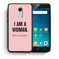 Thumbnail for Θήκη Xiaomi Redmi Note 4/4X Superpower Woman από τη Smartfits με σχέδιο στο πίσω μέρος και μαύρο περίβλημα | Xiaomi Redmi Note 4/4X Superpower Woman case with colorful back and black bezels