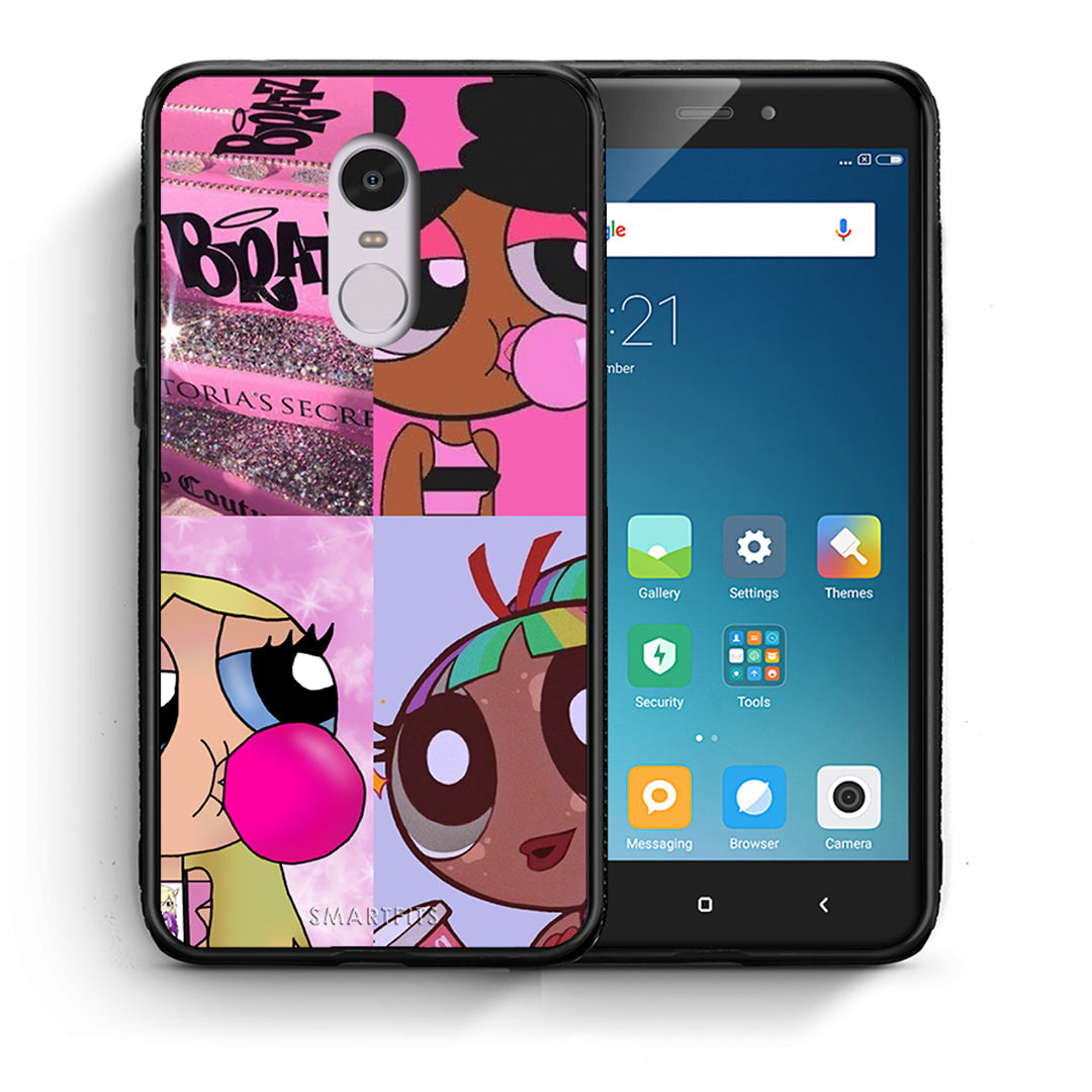 Θήκη Αγίου Βαλεντίνου Xiaomi Redmi Note 4 / 4X Bubble Girls από τη Smartfits με σχέδιο στο πίσω μέρος και μαύρο περίβλημα | Xiaomi Redmi Note 4 / 4X Bubble Girls case with colorful back and black bezels