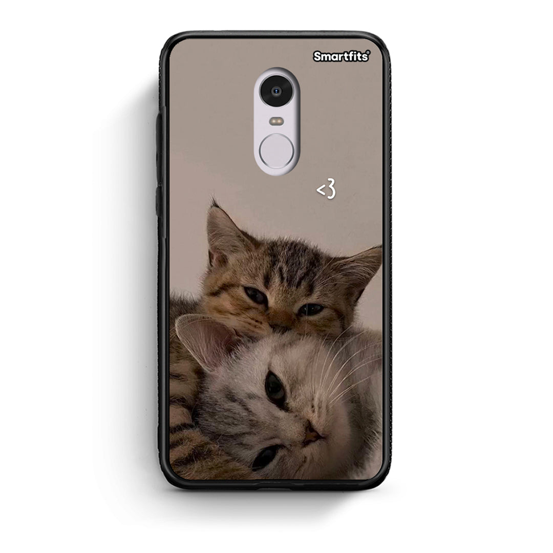 Xiaomi Redmi 5 Cats In Love Θήκη από τη Smartfits με σχέδιο στο πίσω μέρος και μαύρο περίβλημα | Smartphone case with colorful back and black bezels by Smartfits