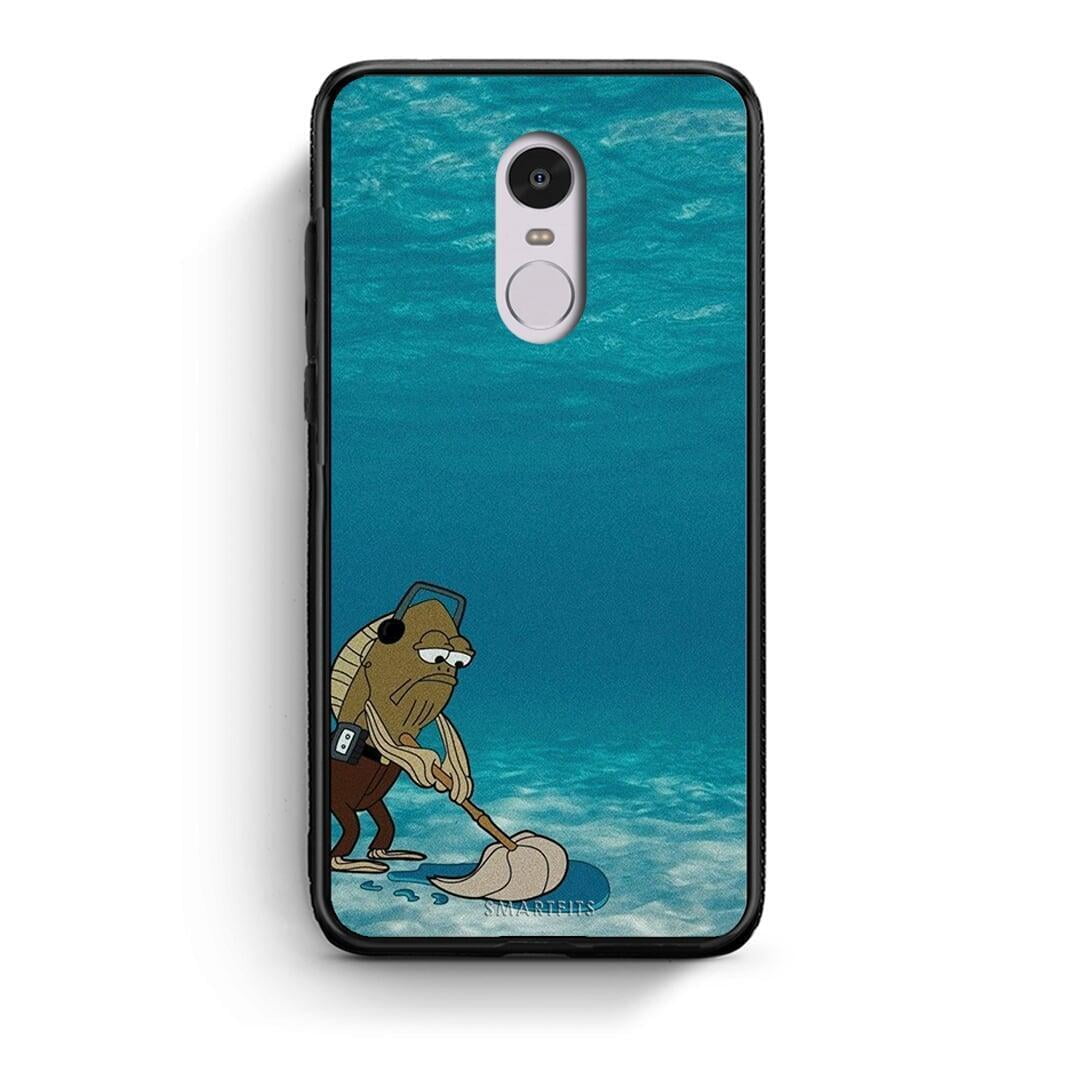 Xiaomi Redmi Note 4 / 4X Clean The Ocean Θήκη από τη Smartfits με σχέδιο στο πίσω μέρος και μαύρο περίβλημα | Smartphone case with colorful back and black bezels by Smartfits