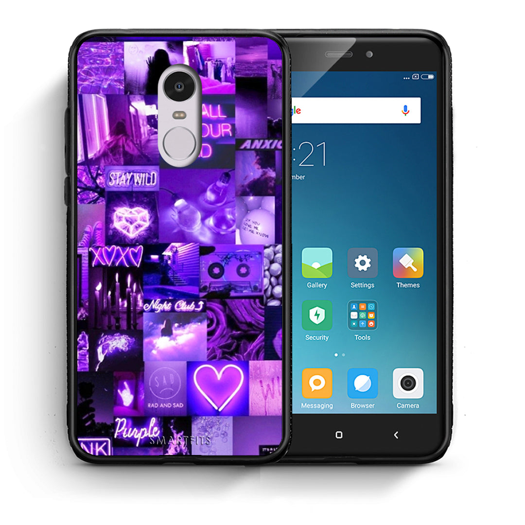 Θήκη Αγίου Βαλεντίνου Xiaomi Redmi Note 4 / 4X Collage Stay Wild από τη Smartfits με σχέδιο στο πίσω μέρος και μαύρο περίβλημα | Xiaomi Redmi Note 4 / 4X Collage Stay Wild case with colorful back and black bezels