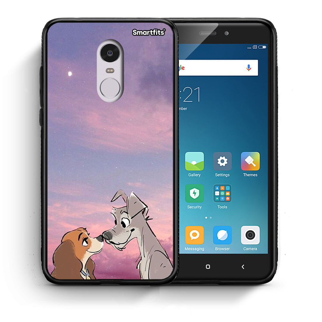 Θήκη Xiaomi Redmi Note 4/4X Lady And Tramp από τη Smartfits με σχέδιο στο πίσω μέρος και μαύρο περίβλημα | Xiaomi Redmi Note 4/4X Lady And Tramp case with colorful back and black bezels