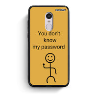 Thumbnail for Xiaomi Redmi Note 4 / 4X My Password Θήκη από τη Smartfits με σχέδιο στο πίσω μέρος και μαύρο περίβλημα | Smartphone case with colorful back and black bezels by Smartfits