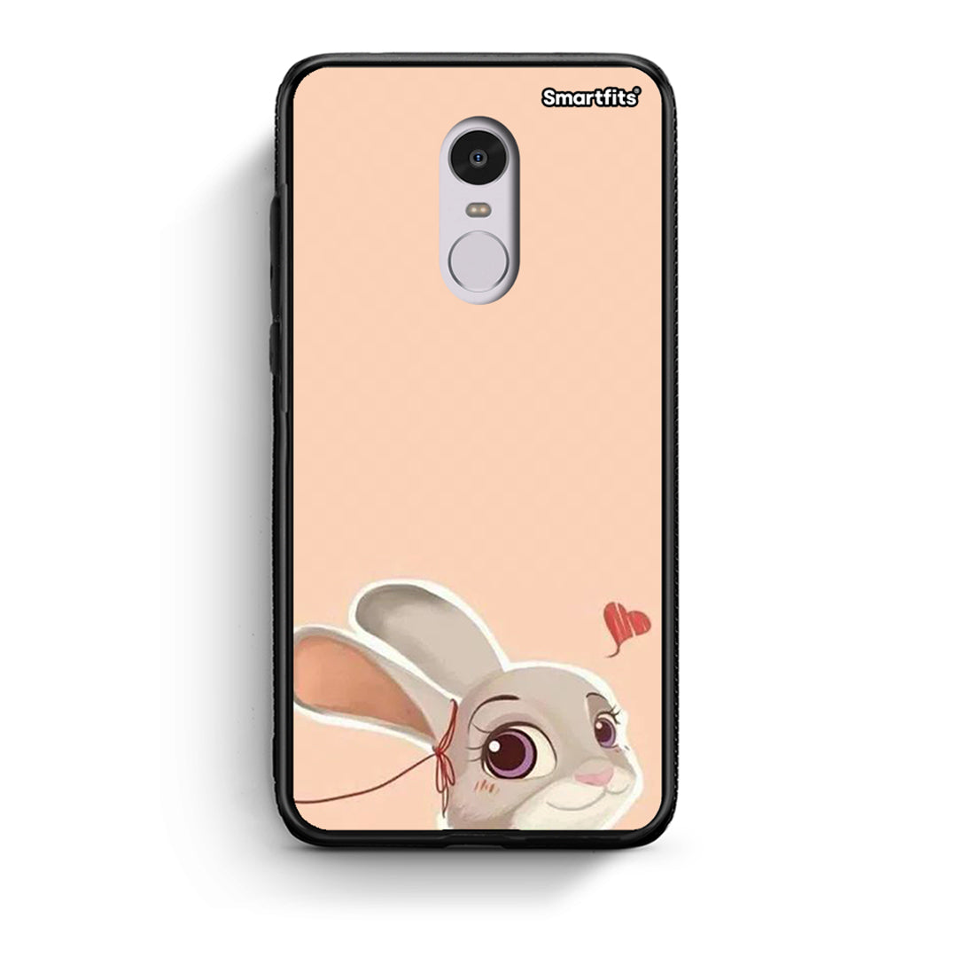 Xiaomi Redmi Note 4/4X Nick Wilde And Judy Hopps Love 2 θήκη από τη Smartfits με σχέδιο στο πίσω μέρος και μαύρο περίβλημα | Smartphone case with colorful back and black bezels by Smartfits