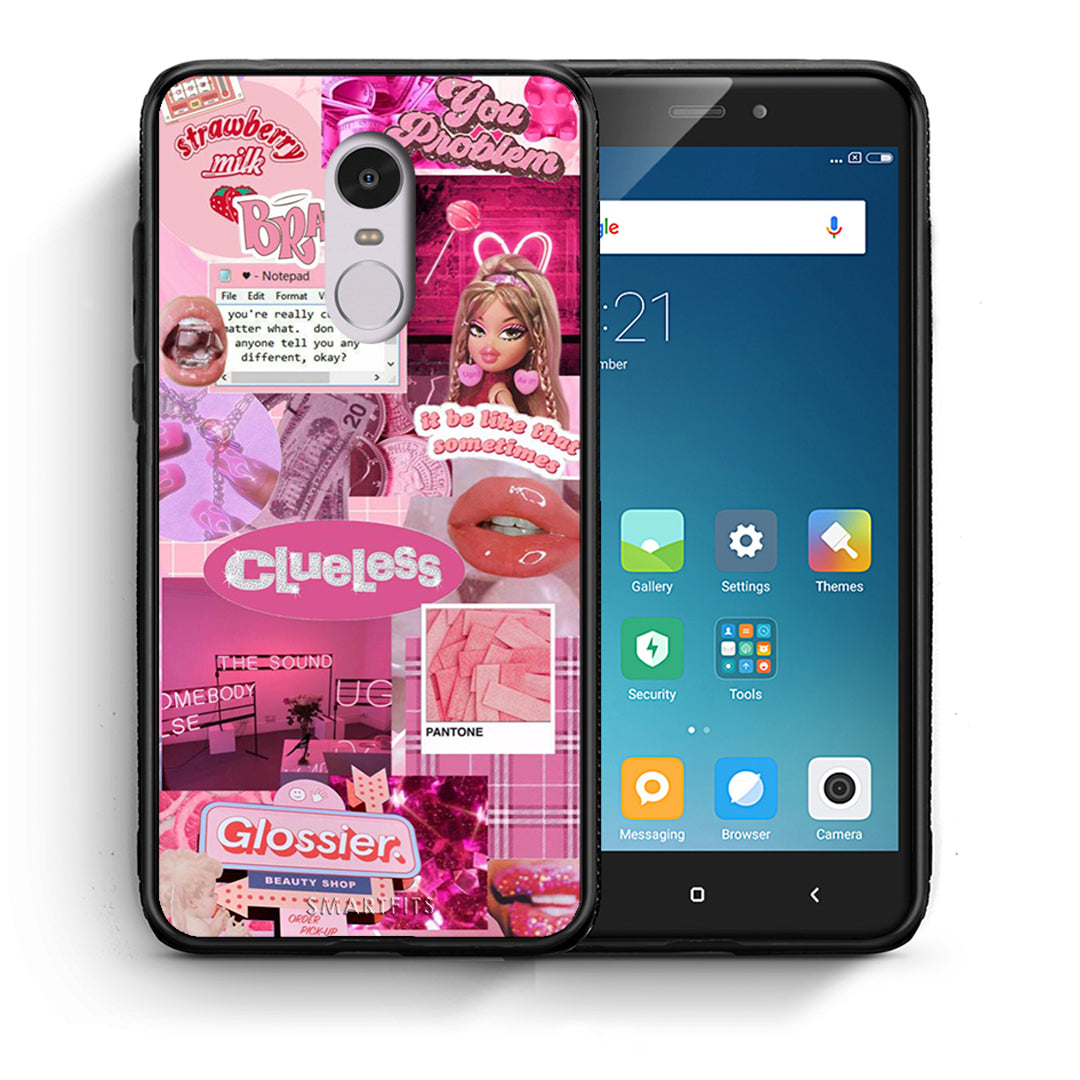 Θήκη Αγίου Βαλεντίνου Xiaomi Redmi Note 4 / 4X Pink Love από τη Smartfits με σχέδιο στο πίσω μέρος και μαύρο περίβλημα | Xiaomi Redmi Note 4 / 4X Pink Love case with colorful back and black bezels