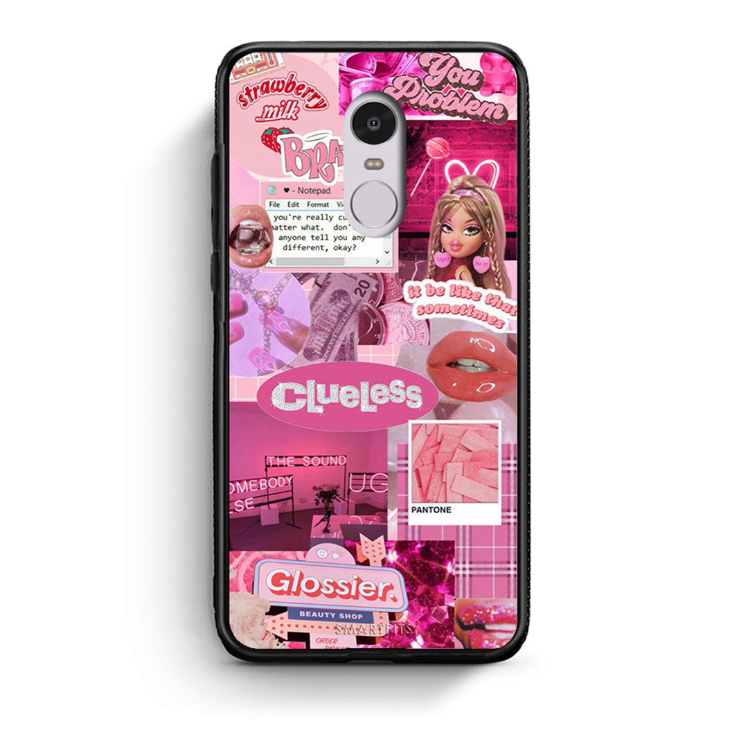 Xiaomi Redmi Note 4 / 4X Pink Love Θήκη Αγίου Βαλεντίνου από τη Smartfits με σχέδιο στο πίσω μέρος και μαύρο περίβλημα | Smartphone case with colorful back and black bezels by Smartfits