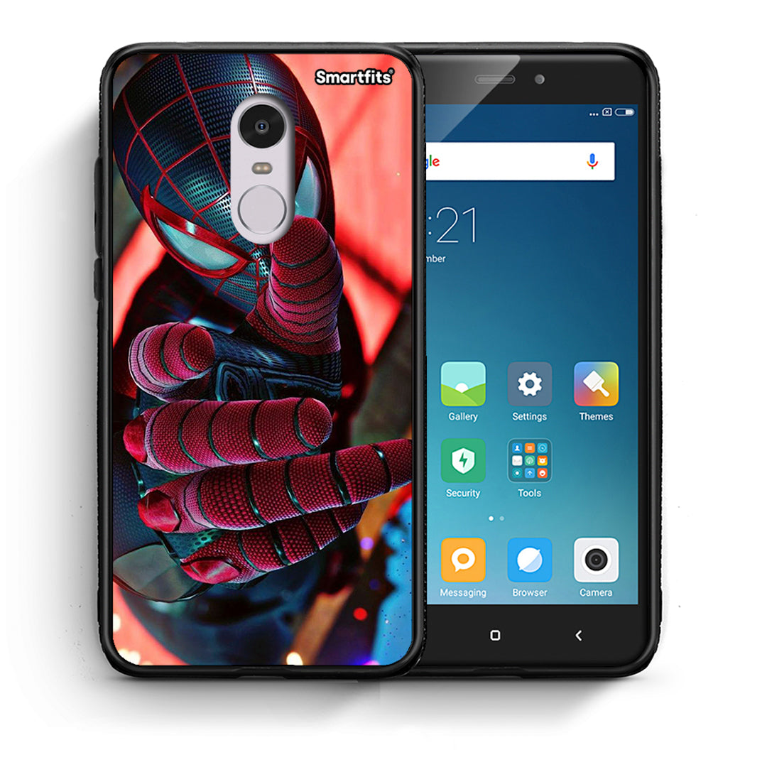 Θήκη Xiaomi Redmi Note 4 / 4X Spider Hand από τη Smartfits με σχέδιο στο πίσω μέρος και μαύρο περίβλημα | Xiaomi Redmi Note 4 / 4X Spider Hand case with colorful back and black bezels