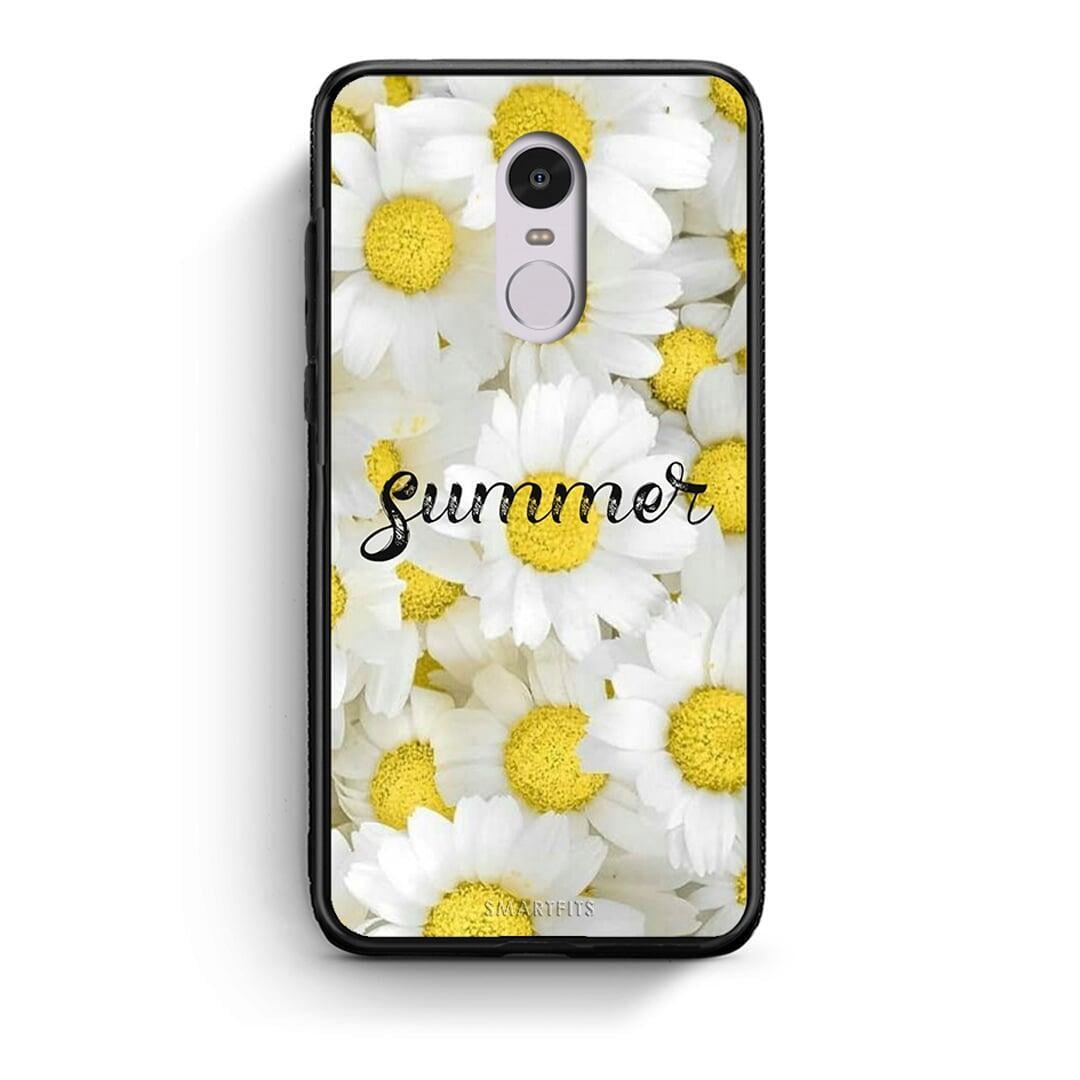 Xiaomi Redmi 5 Summer Daisies Θήκη από τη Smartfits με σχέδιο στο πίσω μέρος και μαύρο περίβλημα | Smartphone case with colorful back and black bezels by Smartfits