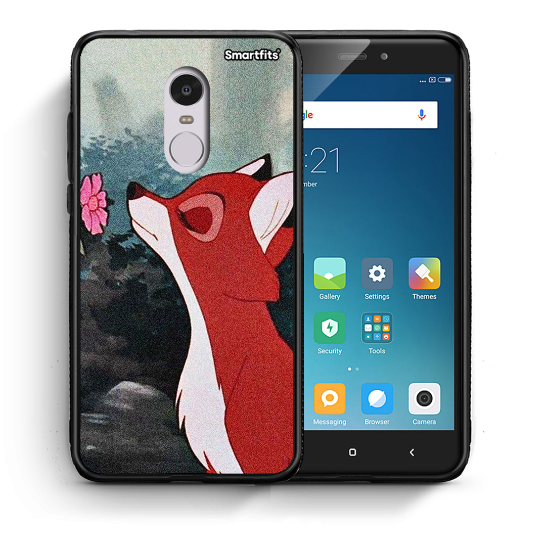 Θήκη Xiaomi Redmi Note 4/4X Tod And Vixey Love 2 από τη Smartfits με σχέδιο στο πίσω μέρος και μαύρο περίβλημα | Xiaomi Redmi Note 4/4X Tod And Vixey Love 2 case with colorful back and black bezels