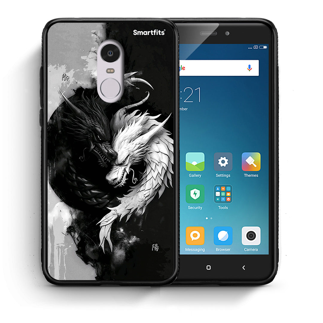 Θήκη Xiaomi Redmi Note 4 / 4X Yin Yang από τη Smartfits με σχέδιο στο πίσω μέρος και μαύρο περίβλημα | Xiaomi Redmi Note 4 / 4X Yin Yang case with colorful back and black bezels
