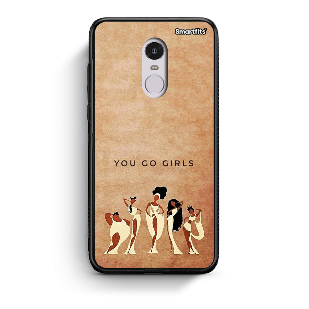 Xiaomi Redmi Note 4/4X You Go Girl θήκη από τη Smartfits με σχέδιο στο πίσω μέρος και μαύρο περίβλημα | Smartphone case with colorful back and black bezels by Smartfits