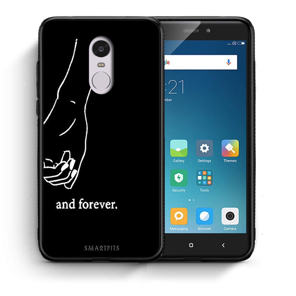 Θήκη Αγίου Βαλεντίνου Xiaomi Redmi 5 Always & Forever 2 από τη Smartfits με σχέδιο στο πίσω μέρος και μαύρο περίβλημα | Xiaomi Redmi 5 Always & Forever 2 case with colorful back and black bezels