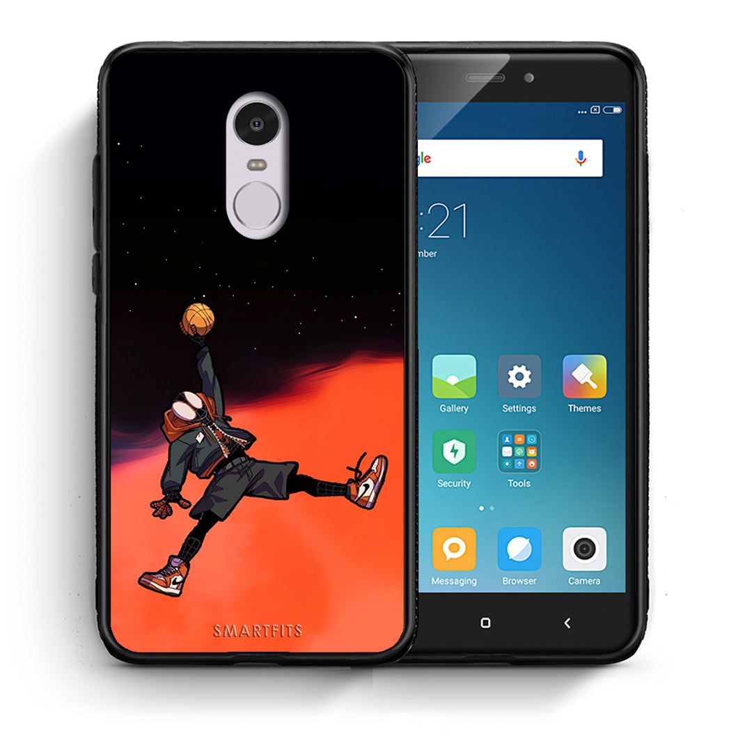 Θήκη Xiaomi Redmi Note 4/4X Basketball Hero από τη Smartfits με σχέδιο στο πίσω μέρος και μαύρο περίβλημα | Xiaomi Redmi Note 4/4X Basketball Hero case with colorful back and black bezels