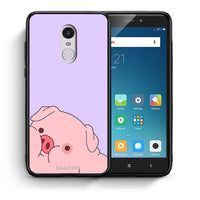 Thumbnail for Θήκη Αγίου Βαλεντίνου Xiaomi Redmi 5 Pig Love 2 από τη Smartfits με σχέδιο στο πίσω μέρος και μαύρο περίβλημα | Xiaomi Redmi 5 Pig Love 2 case with colorful back and black bezels
