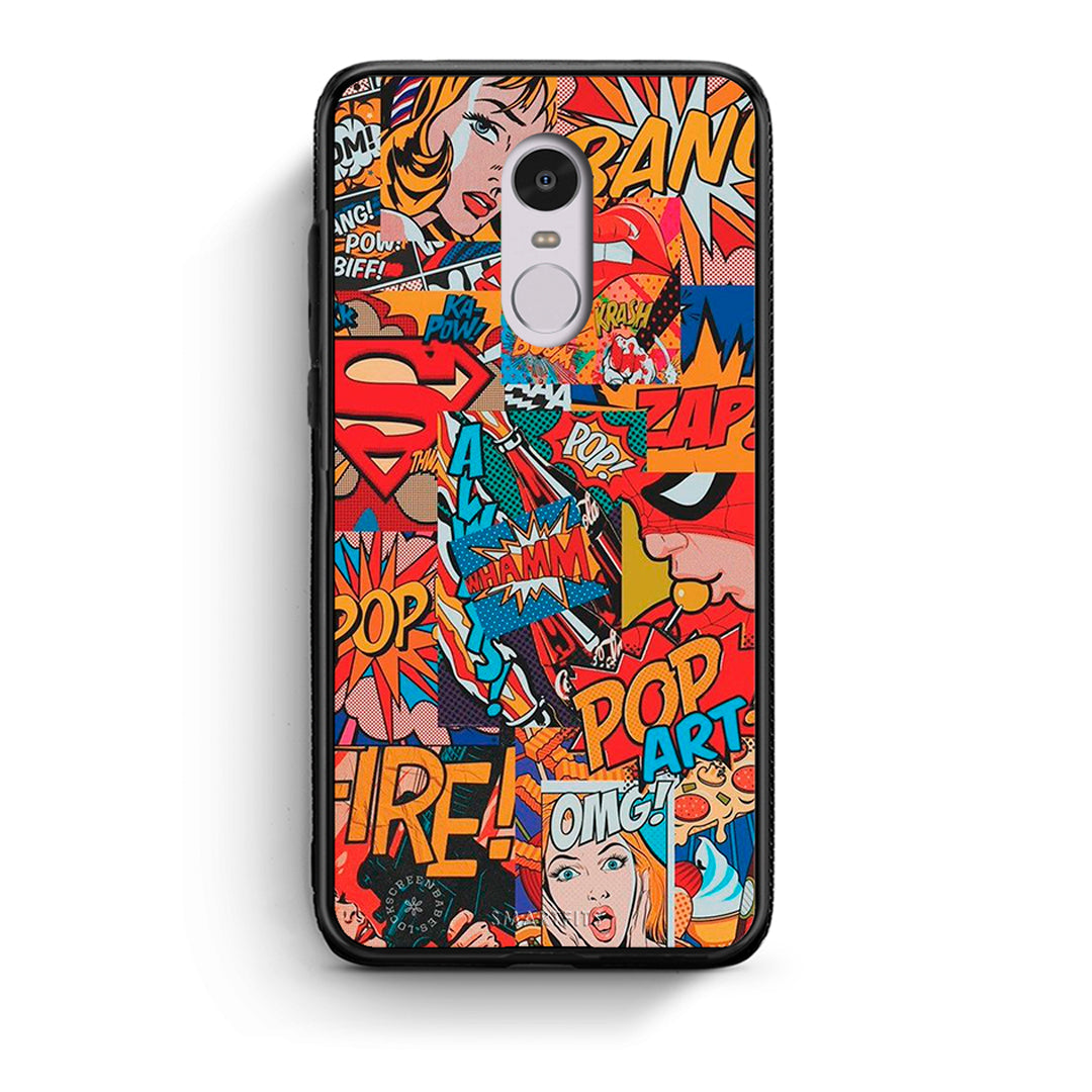 Xiaomi Redmi Note 4/4X PopArt OMG θήκη από τη Smartfits με σχέδιο στο πίσω μέρος και μαύρο περίβλημα | Smartphone case with colorful back and black bezels by Smartfits