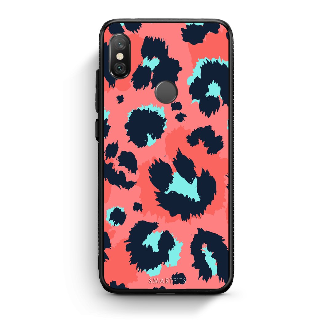 22 - Xiaomi Redmi Note 5 Pink Leopard Animal case, cover, bumper